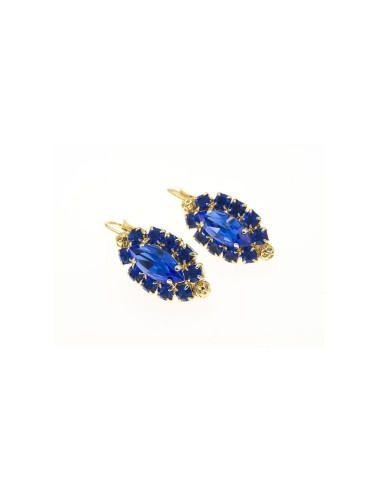 Drop Earrings - Sapphire by Monnaluna Florence - Italy