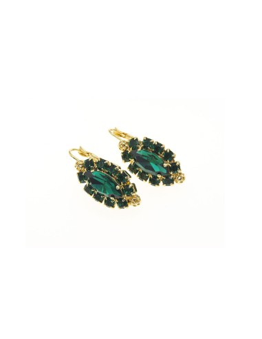 Drop Earrings - Emerald by Monnaluna Florence - Italy