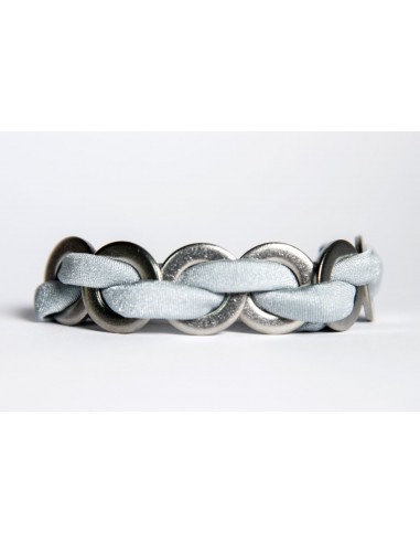 Maxi bracelet Silver - Lycra/Inox made by Svitati by Sara Rizzardi