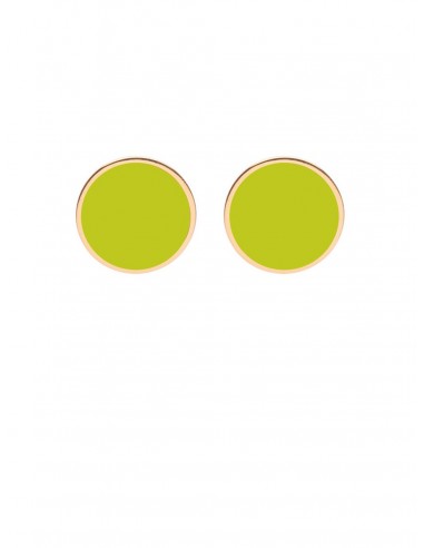 Tappabuco Earrings - Acid Green by Francesca Bianchi Design Arezzo Italy 1