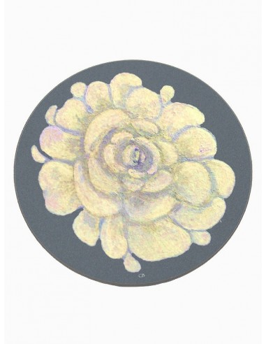Masonite Under Plate Large Flower - Grey by Cecilia Bussani Florence