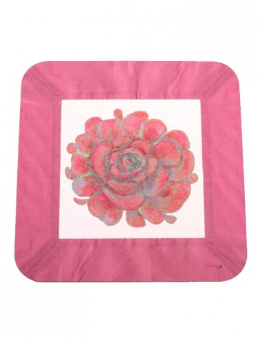 2 Masonite Trivets Flower - Pink by Cecilia Bussani Florence