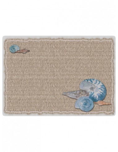 Masonite Placemat Shells - Beige by Cecilia Bussani Florence