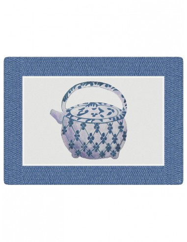 2 Masonite Trivets Large Teapot - Blue by Cecilia Bussani Florence