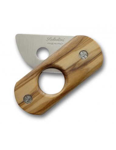 Pocket Cigar Cutter “Foro Chiuso” - Olive Wood by Saladini Scarperia Florence Italy 1