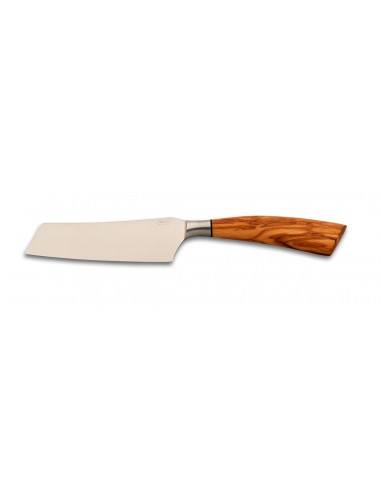 Big Knife for Semi-Hard Cheeses - Olive Wood by Saladini Scarperia Florence Italy