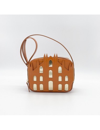 Duomo Bag with Stitching - Brown di Michele Chiocciolini