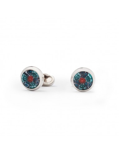 Torcello Murano Green Cufflinks by Mon Art Florence