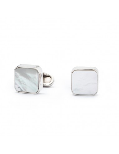 Tirso cufflinks - nacre by Mon Art Florence