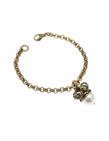 Crown and Pearl Bracelet by Alcozer & J Florence