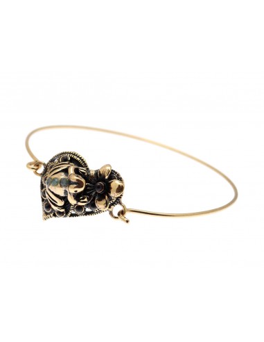 Frog and Flower Bracelet by Alcozer & J Florence